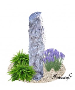 ou trouver pierre decorative - jardin - bassin - menhir - monolithe