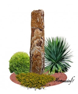 pierre decorative - menhir - jardin - totem