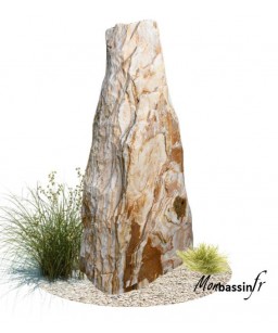 grand enorme pierre menhir geant - rocaille - jardin - deco