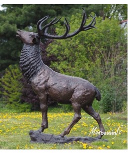 statue jardin Bronze - Cerf