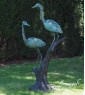anti heron - bronze - statue effaroucheuse