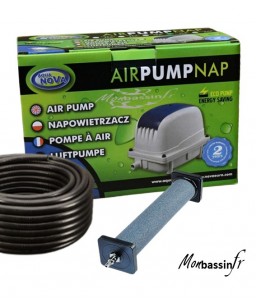 kit pompe air - boite - tuyau - diffuseur