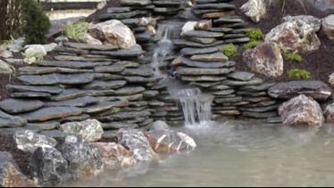 pierres plates - cascade