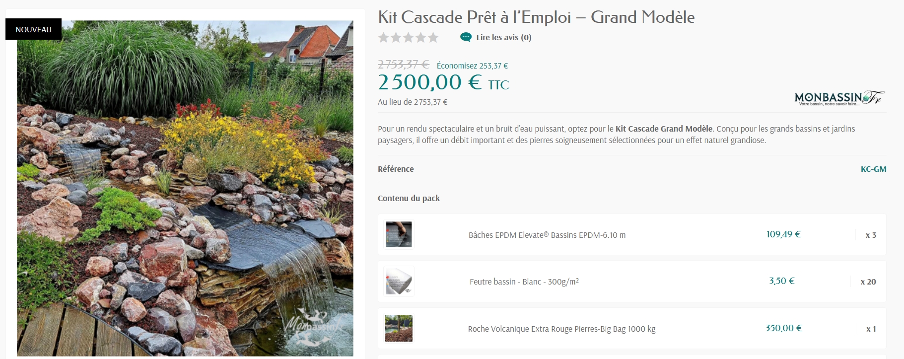 voir kit grande cascade
