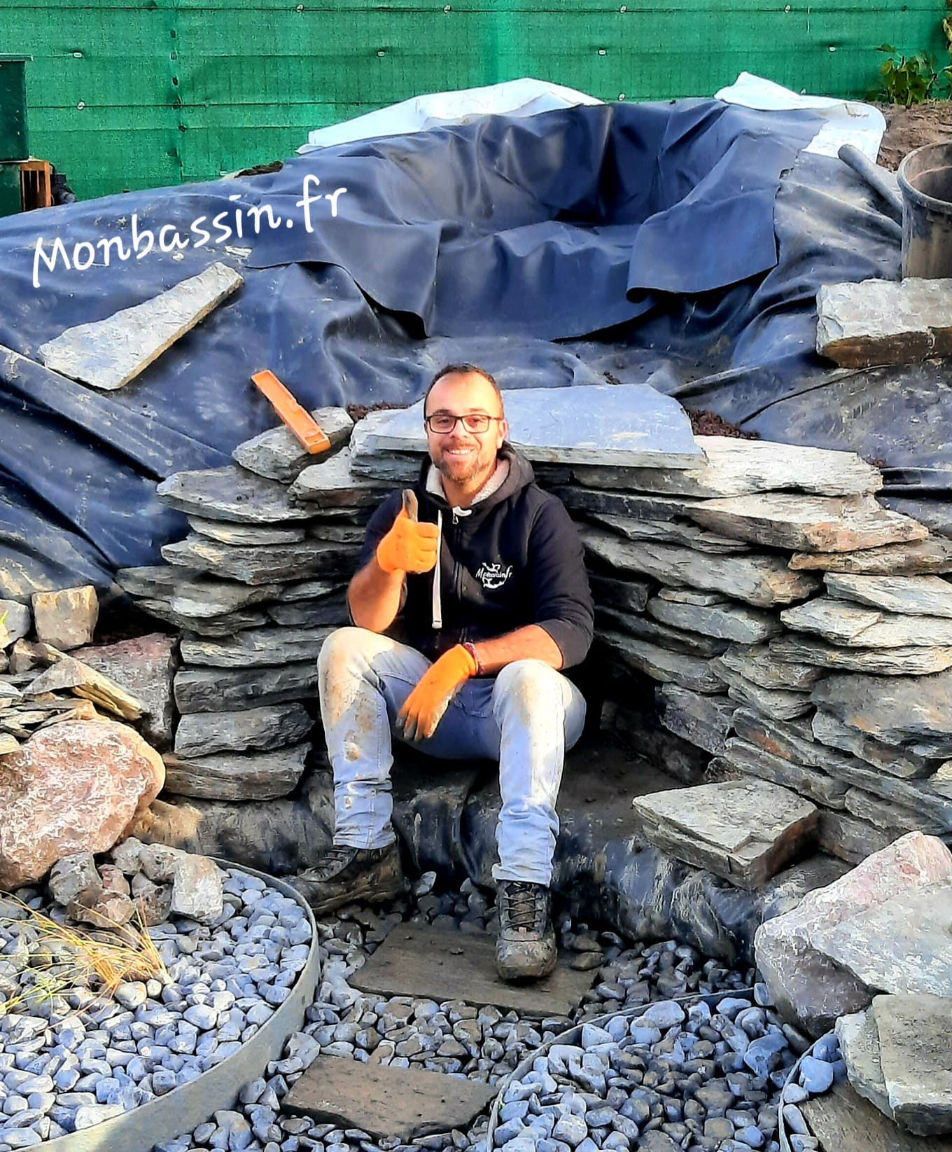 moi et ma cascade en travaux