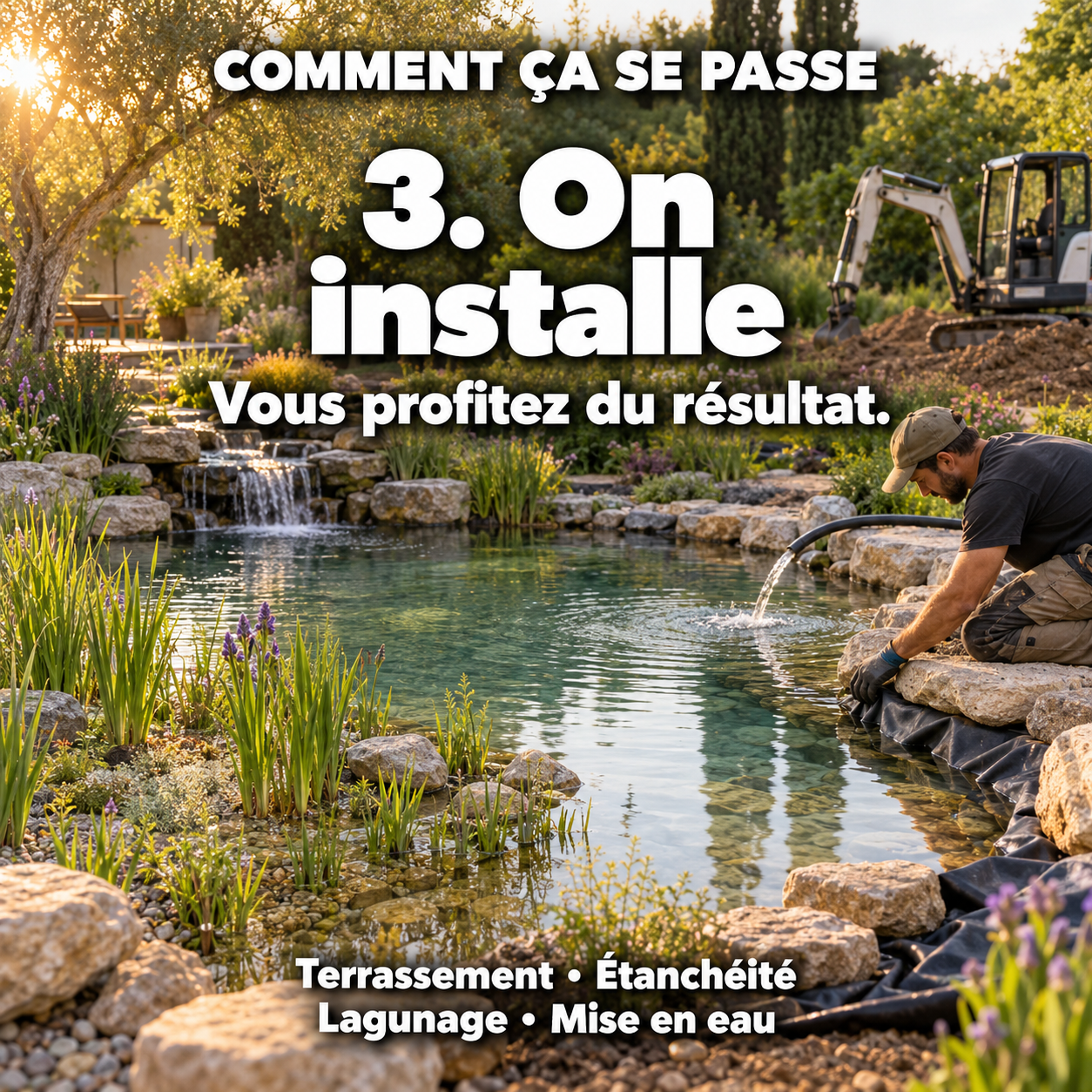 Installation du bassin par MonBassin.fr
