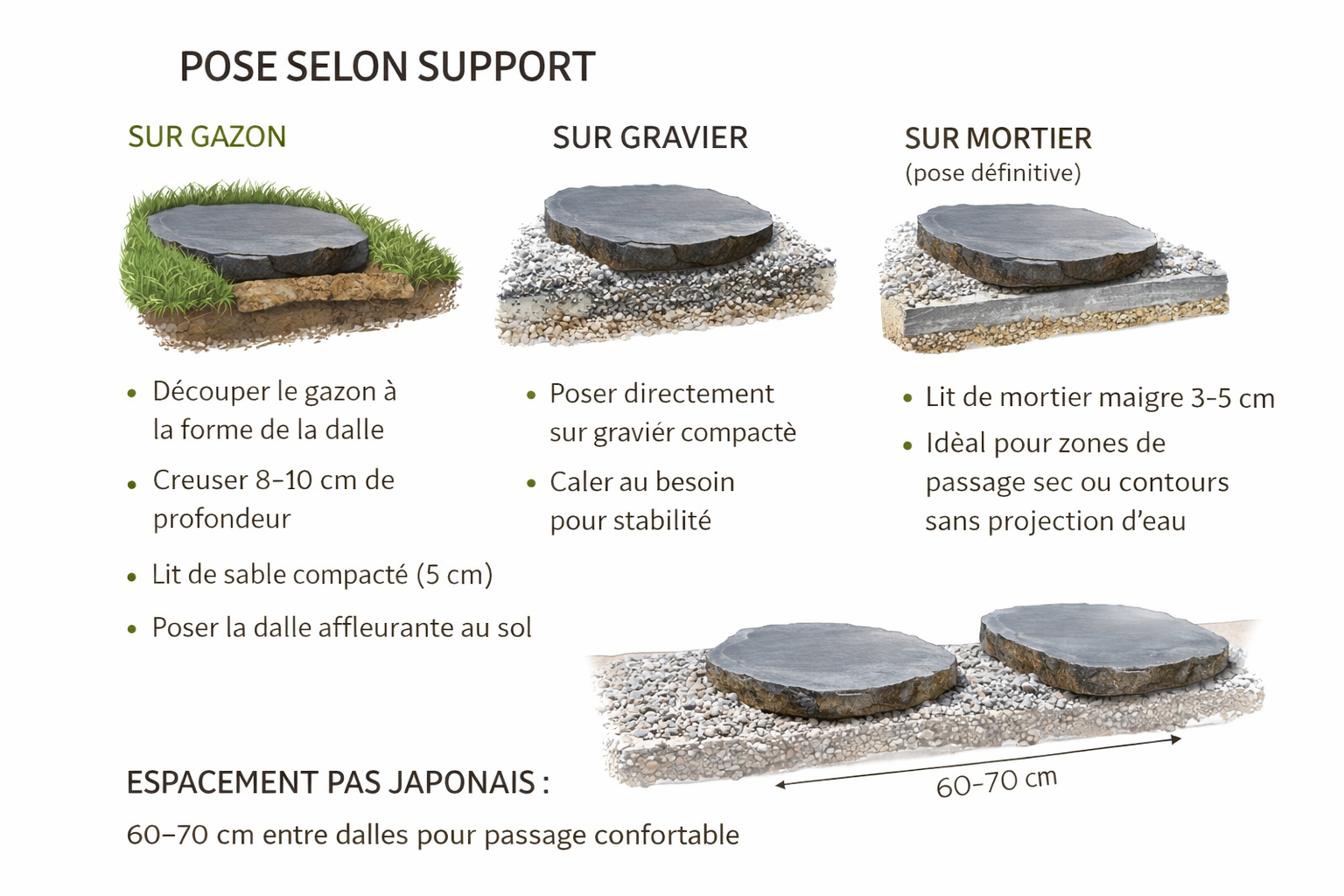 conseil pose pas japonais-bassin et jardin