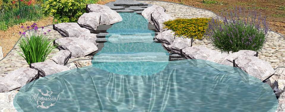 Bassin au jardin : comment réaliser une cascade ?